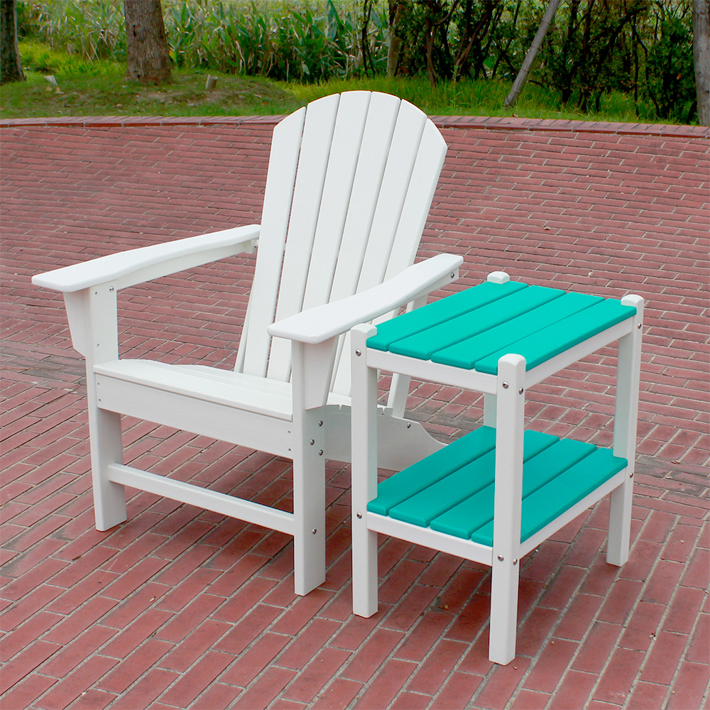 ADS202 간편한 유지 관리 비바람에 견디는 HDPE Adirondack 의자