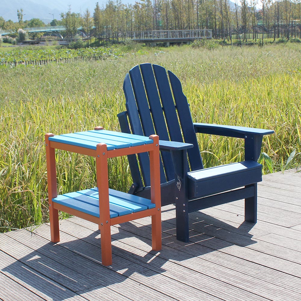 ADS204 내구성이 뛰어나고 비바람에 견디는 야외용 HDPE Adirondack 의자